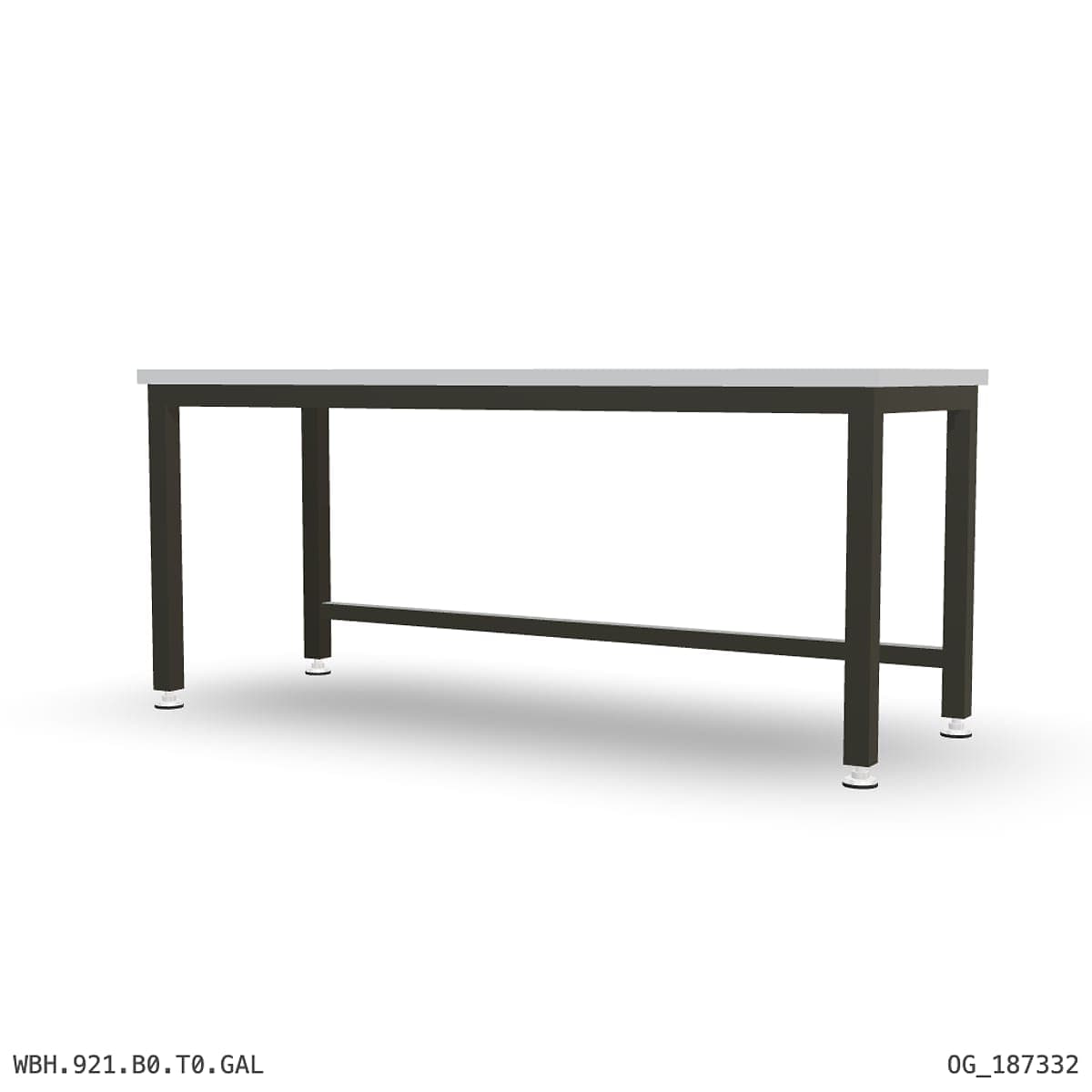 Heavy Duty Workbench 2100mm — Galvanised Steel by Boscotek