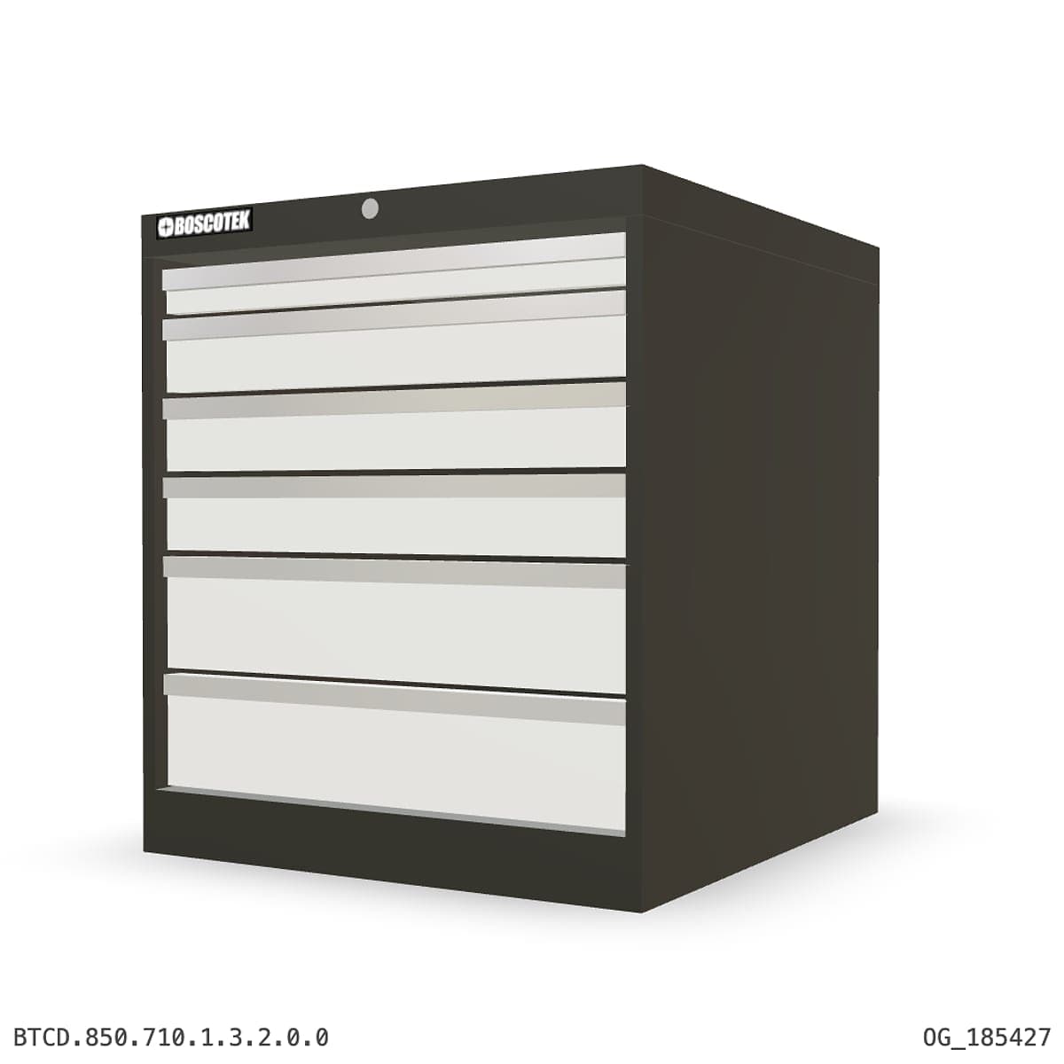 HD Cabinet 710W × 850H — D Series, 6-Drawer by Boscotek