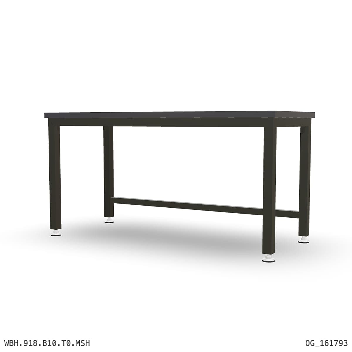 Heavy Duty Workbench 1800mm — 3mm Mild Steel (Heavy), under-bench storage by Boscotek