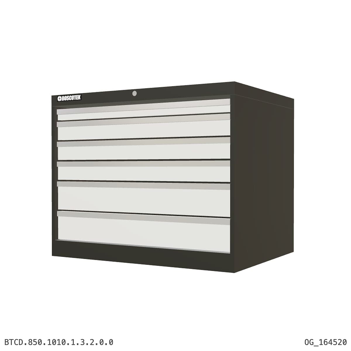 HD Cabinet 1010W × 850H — D Series, 6-Drawer by Boscotek