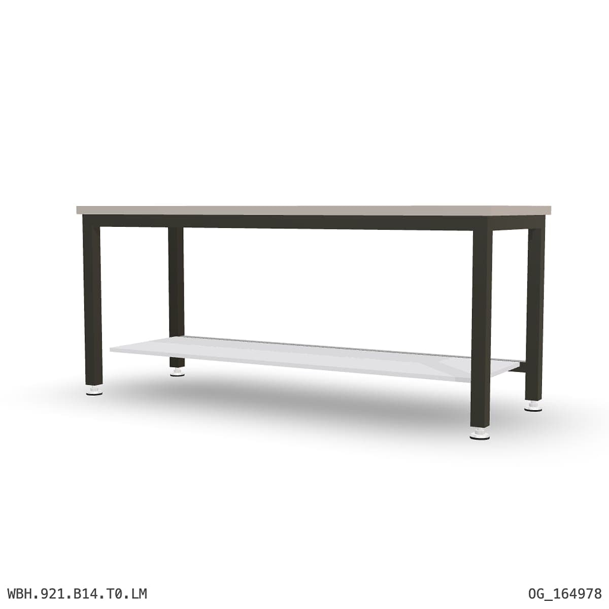 Heavy Duty Workbench 2100mm — Laminated Timber (42mm HDF), under-bench storage by Boscotek