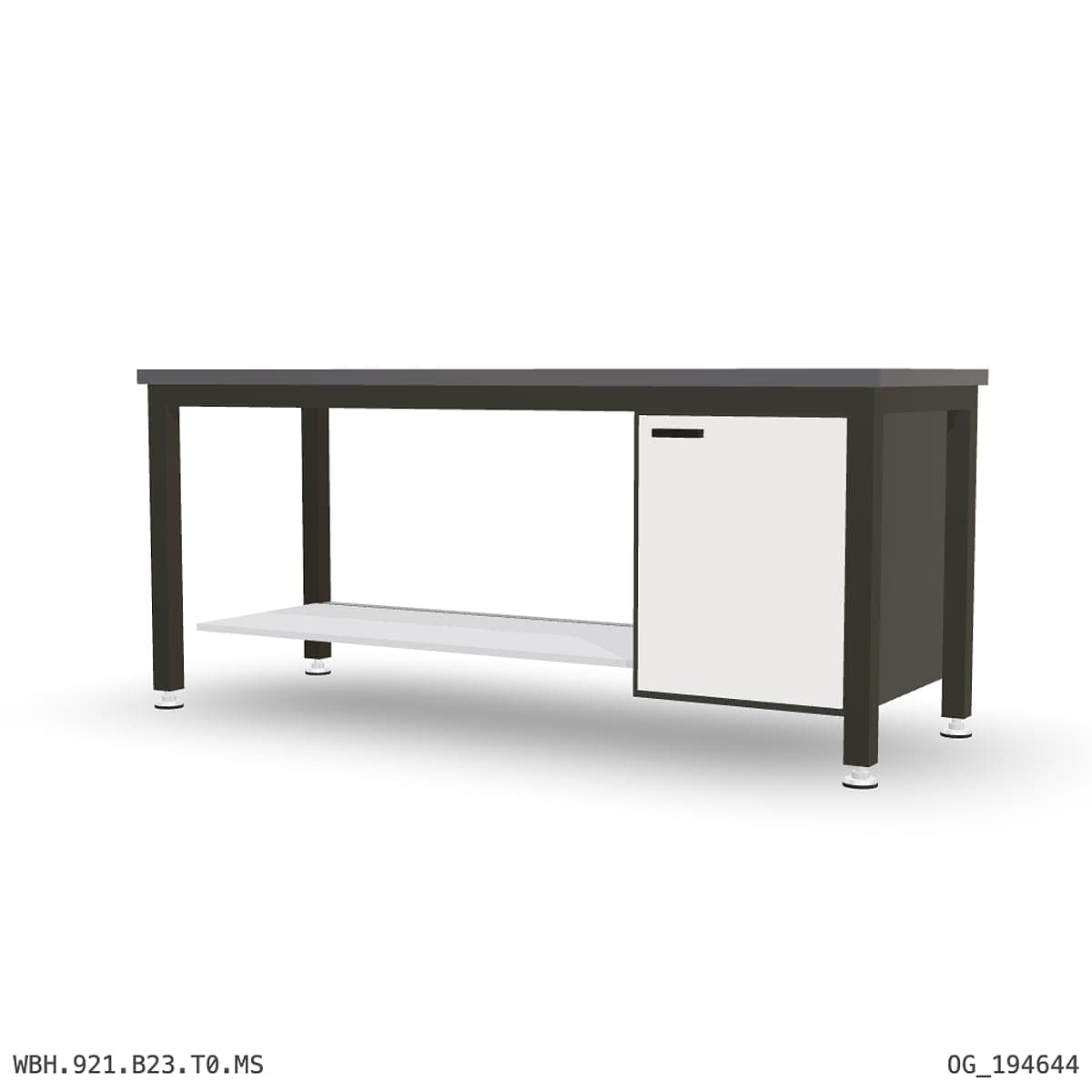 Heavy Duty Workbench 2100mm — 2mm Mild Steel, under-bench storage by Boscotek