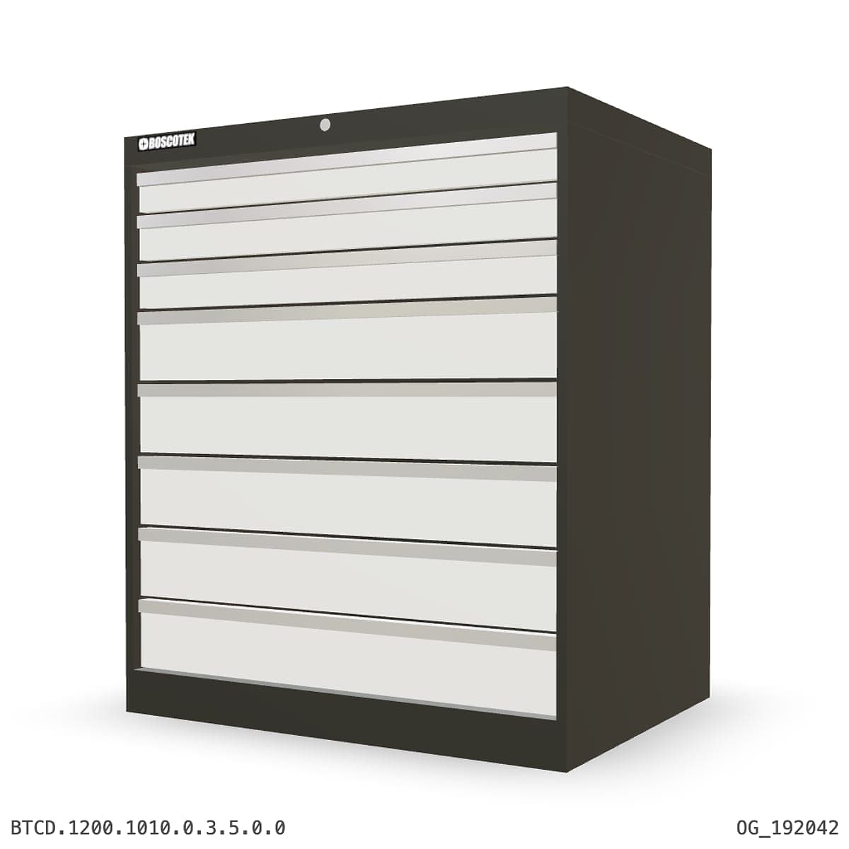 HD Cabinet 1010W × 1200H — D Series, 8-Drawer by Boscotek