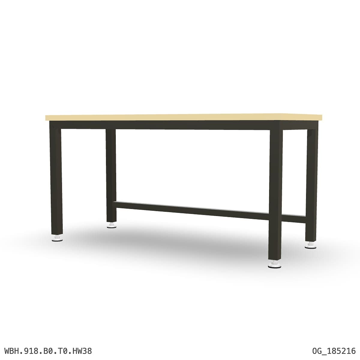 Heavy Duty Workbench 1800mm — Hardwood Oak 38mm by Boscotek